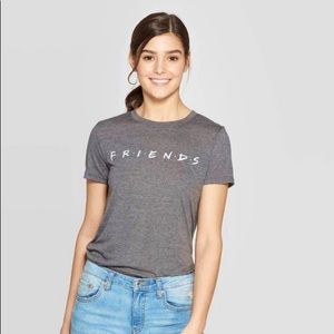 NEW WITH TAGS I Charcoal Gray FRIENDS tee shirt
